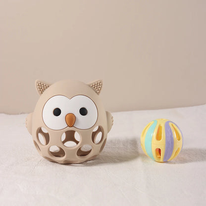 MOONPIE™ Mordedor Sensorial de Silicona – Diseño de Búho para Bebés