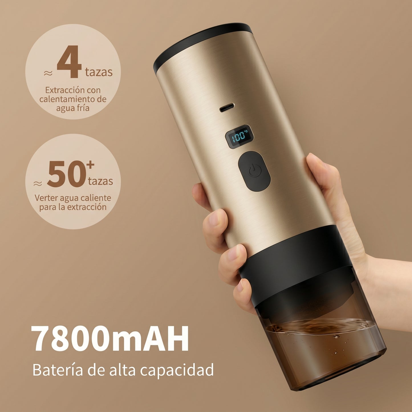Cafetera Portátil Eléctrica